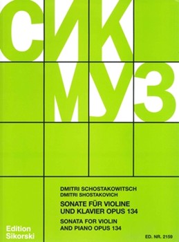Sonata Op. 134 by Shostakovich Dmitri for Violin