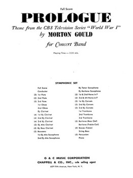 Prologue (from CBS TV Production World War I) by Gould Morton for Score