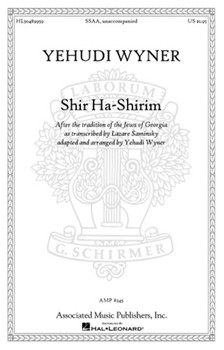 Shir Ha-shirim Song Of Songs by Wyner Yehudi - Wyner Yehudi - for SSAA