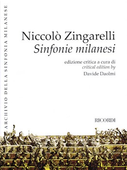 Sinfonie Milanesi by Zingarelli Niccolo Antonio for