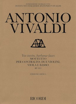 Vos Invito Barbarae Faces Motet RV 811 by Vivaldi Antonio Lucio for