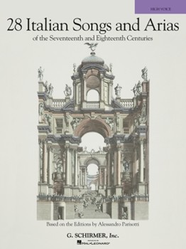 G Schirmer Various Parisotti  28 Italian Songs & Arias of the 17th & 18th Centuries - High Voice - Book Only