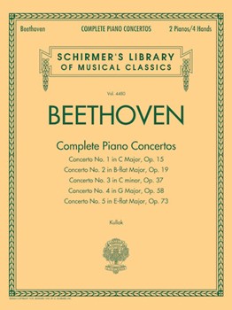 Beethoven - Complete Piano Concertos - Schirmer Library of Classics Volume 4480 Two Pianos, Four Hands 2P/4H