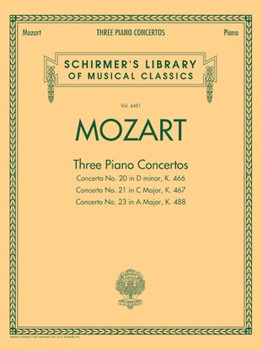 Mozart - 3 Piano Concertos - Schirmer Library of Classics Volume 4481 Two Pianos, Four Hands
