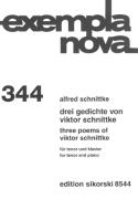 3 Poems of Viktor Schnittke - Tenor and Piano TENOR