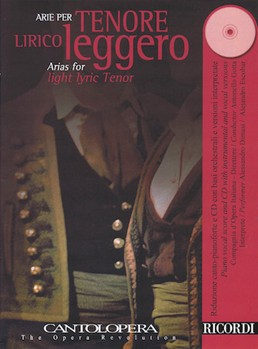 Cantolopera - Arias for Light Lyric Tenor with Piano - Book/CD Tenor
