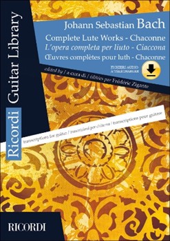Complete Lute Works - Chaconne by Bach Johann Sebastian - Zigante Frederic - for Guitar