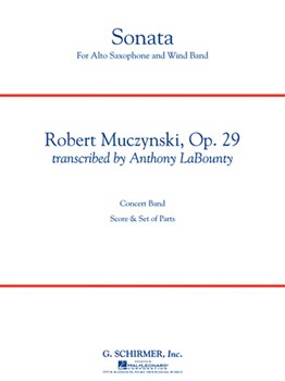 Sonata Op 29 for Alto Saxophone and Band [Alto Sax/Band] Score & Pa