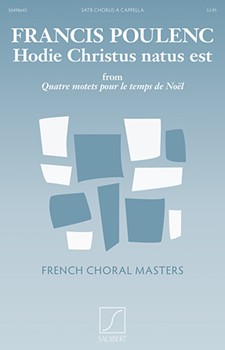Hodie Christus Natus Est by Poulenc Francis for SATB