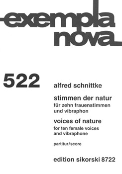 Voices of Nature by Schnittke Alfred for Vocal Scor