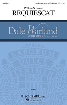 Requiescat by Schuman William for SATB