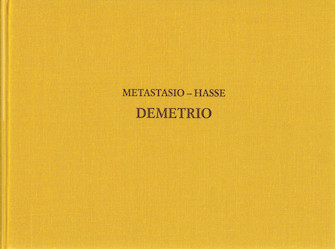 Demetrio - Drammaturgia Musicale Veneta 17 by Metastasio Pietro for