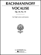 Vocalise Op. 34, No. 14 - High Voice HIGH VOICE