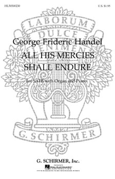 All His Mercies Shall Endure by Handel George Frideric - Hermann William - for SATB