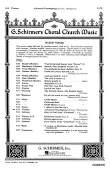 Seasonal Thanksgiving by Thiman Eric H for Unison