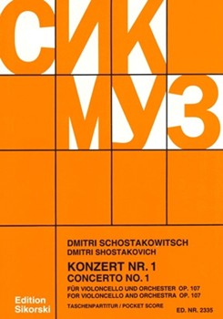 Concerto No. 1 for Cello and Orchestra Op. 107 by Shostakovich Dmitri for Score