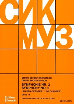 Symphony No. 2 Op. 14 To October by Shostakovich Dmitri for Score