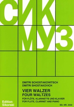 4 Waltzes by Shostakovich Dmitri for Woodwind Duet