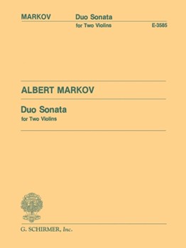 Duo Sonata by Markov Albert for Violin