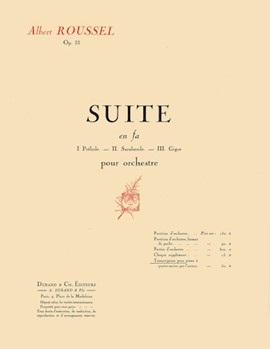 Suite in F Op. 33 by Roussel Albert for 2 Piano 4 Hands
