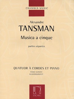 Musica A Cinque by Tansman A - String Parts Only - for Piano Quintet