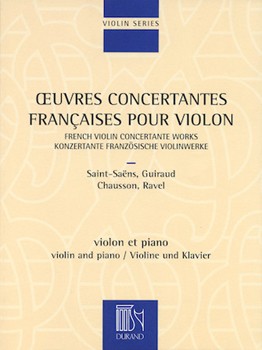 French Violin Concertante Works by Various - Ravel - for Violin