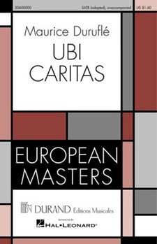 Ubi Caritas by Durufle Maurice - Baker Mark - for SATB