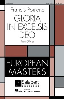 Gloria In Excelsis Deo From "gloria" by Poulenc Francis for SATB
