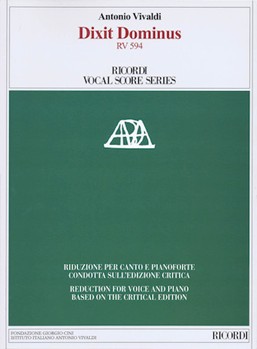 Dixit Dominus RV 594 by Vivaldi Antonio Lucio for Vocal Scor