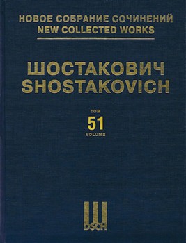 The Nose Opus 15 Opera Piano Score New Collected Works Vol. 51 by Shostakovich Dmitri for Piano Score