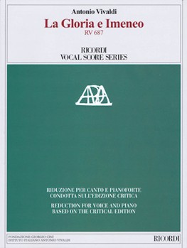 La Gloria E Imeneo Rv 687 by Vivaldi Antonio Lucio for Vocal Scor