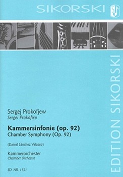 Chamber Symphony Op. 92 by Prokofiev Sergei - Daniel Sanchez Velas - for Full Score