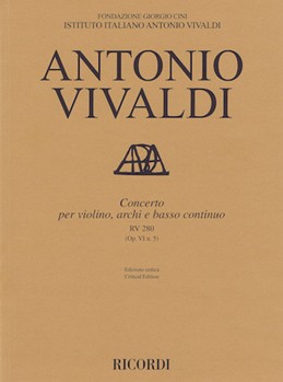 Concerto for Violin Strings and Basso Continuo - RV280 Op. 6 No. 5 by Antonio Vivaldi for