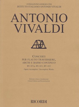 Concerti Rv 431a 431 432 Transversal (Modern) Flute Strings by Vivaldi Antonio Lucio for Score