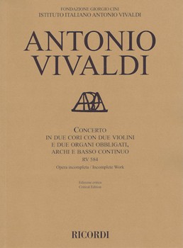 Concerto Rv 585 by Vivaldi Antonio Lucio for Score