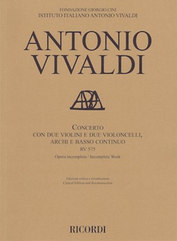 Concerto Rv 575 by Vivaldi Antonio Lucio for Score