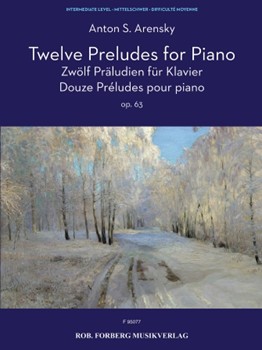 Twelve Preludes for Piano by Arensky Anton Stepanovich for Piano