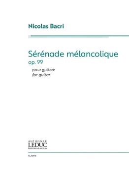 Serenade melancolique by Bacri Nicolas for Guitar