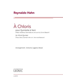 A Chloris by Hahn Reynaldo - Abeal Antonio Lagares - for Woodwind Quintet