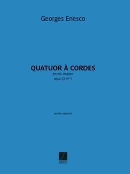 String Quartet in E-Flat Major Op. 22 No. 1 by Enesco George for String Quartet