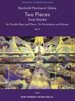 Two Pieces Op. 9 by Gliere Reinhold for Double Bass
