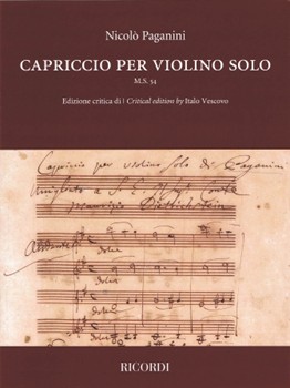 Capriccio for Violin Solo by Paganini Niccolo for Violin