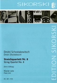 String Quartet No. 8 by Shostakovich Dmitri - Boris Giltburg - for Piano