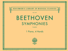 G Schirmer Beethoven   Beethoven Symphonies - Complete for 1 Piano | 4 Hands