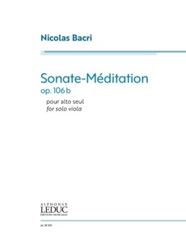 Sonate-Meditation Op. 106b by Bacri Nicolas for