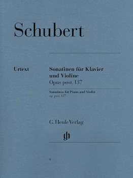 Sonatinas Opus 137 by Schubert Franz for Violin and Piano