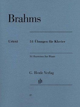 51 Exercises by Brahms Johannes for Piano