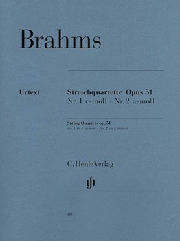 String Quartets Opus 51 #1(c Min)2(a Min by Brahms Johannes - reiser Salo - for Str Quartet (Urtext (reiser Salo)