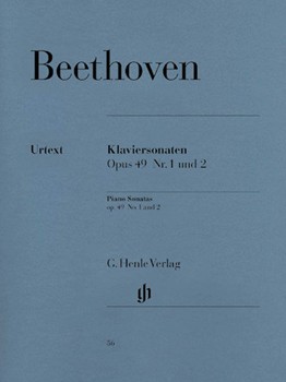 Sonata Opus 49 #1 & 2 by Beethoven Ludwig van for Piano