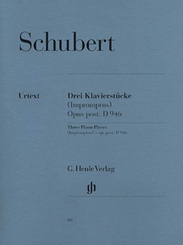 Impromptus D 946 aus Dem Hachlass by Schubert for Piano